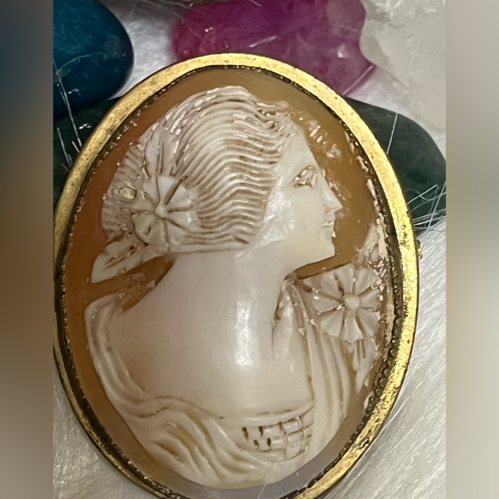 Old Cameo Brooch - Picture 2 of 11
